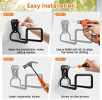 Hose Holder Stand Wall Mount, 2Pcs Heavy Duty Garden Hose Hanger Reel - Image 7