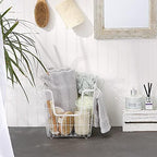 DII Metal Wire Utility Storage Bin, Large, 11x11x11", White - Image 4