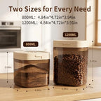 Airtight Food Storage Container with Magnetic Scoop & Built-in Leveler, 1200ML Coffee Storage Container with Date Tracker, BPA Free UV Blocking Food Container for Coffee Beans, Ground Coffee, Tea - Image 6