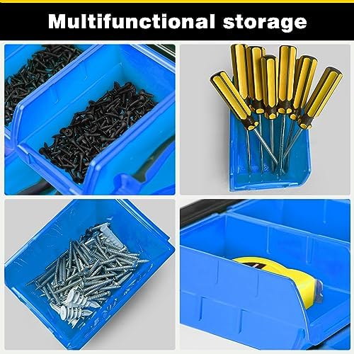 Ultrawall Wall Mounted Storage Bins, Plastic Hanging Storage Organizer Bins - Image 3