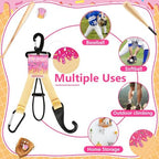 6pcs Pink Ice Cream Drip Baseball Softball Dugout Organizer Bat Holder Rack Fence Hook for Bag Helmet Glove with Name Tags for Boy Girl Team Gifts Coach Mom Must Have Gear Accessory - Image 7
