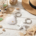 Hat Clip for Travel on Bag Resin Seashell Starfish Hands Free - Image 2