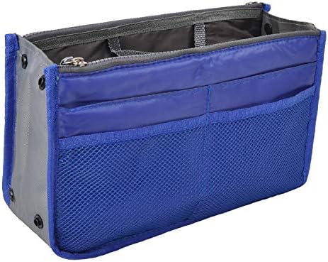 Vercord Purse Organizer Insert for Handbags Bag Organizers Inside Tote Pocketbook Women Nurse Nylon 13 Pockets Royal Blue Small by Vercord