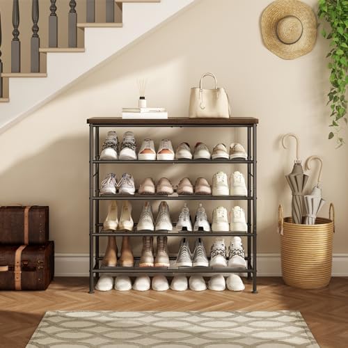 SUOERNUO 5 Tier Shoe Rack Organizer for Closet Shoe Storage for Entryway - Image 3