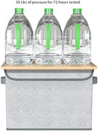 Univivi Decorative Fabric Storage Boxes with Lids, 4 Pack, Gray - Image 3