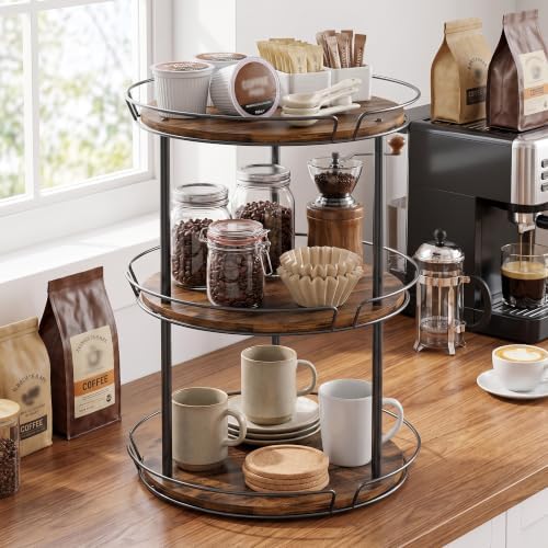 LAMU 3-Tier Lazy Susan Turntable Organizer, Spinning Spice Rack for Cabinet - Image 6