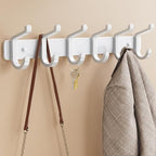 Coat Rack Wall Mount Heavy Duty, Wall Coat Hanger with Hooks, White 1 Pack by pickpiff
