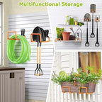 Hose Holder Stand Wall Mount, 2Pcs Heavy Duty Garden Hose Hanger Reel - Image 6