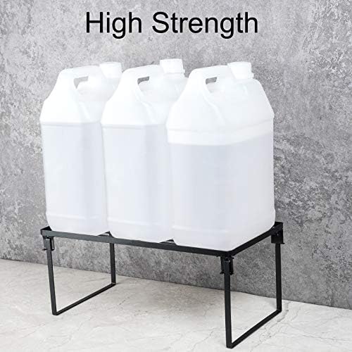 Tomorotec 2-Pack Stackable Kitchen Storage Shelf Rack Metal Cabinet Shelves - Image 4