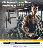 Nuovoware Magnetic Gym Bag, 40oz, Water Bottle Carrier Holder, Gray - Image 4