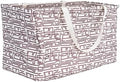 Household Essentials Tan Geometric Krush Container All-Purpose Utility Tote, Multicolor by HouseholdEssentials
