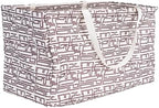 Household Essentials Tan Geometric Krush Container All-Purpose Utility Tote, Multicolor by HouseholdEssentials