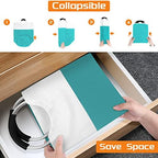 BlissTotes 75L Laundry Basket, Freestanding Collapsible Hamper, Green - Image 6