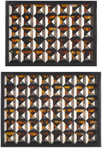 SAFAVIEH Home Collection ANI Ivory & Brown Tray Set 2 (Fully Assembled) - Image 6