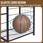 Ball Storage Rack with Bat Holder, Sports Equipment Organizer for Garage - Image 4