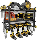 Power Tool Organizer Wall Mount, 150LBS Capacity, 3 Tier, 4 Drill Holders by Jusgym
