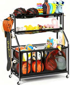 Kinghouse Garage Balls and Toy Organization, with 37 Gal Ball Storage Bin by Kinghouse