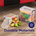 Superio 14.7 Quart Clear Plastic Storage Boxes with Lids, Stackable Organizer Containers, BPA-Free Storage Bins for Home, Office, School & Dorm, 4 Pack - Image 7