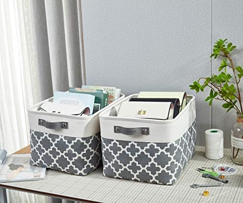 DECOMOMO Storage Bins, Large Fabric Storage Baskets for Shelves 3 Pack - Image 3