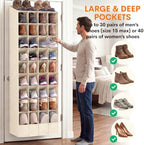 Ofiray-home Over the Door Shoe Organizer, 30-40 Pairs - Image 4