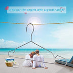 Fayleeko Wire Coat Hangers 40 Pack Strong Heavy Duty Stainless Steel Metal Ultra Thin Space Saving Clothes Hangers 16.5 Inch - Image 7
