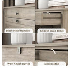 Shoe Cabinet with 2 Flip Drawers, Freestanding Shoe Storage Organizer - Image 5