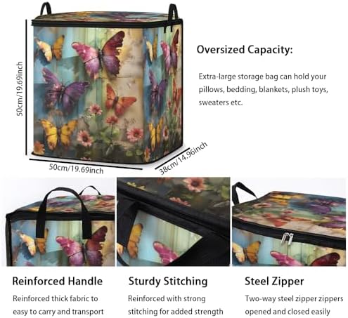 2pcs blanket storage bag for under bed,closet organizers 95L - Image 3