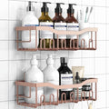 EUDELE Shower Caddy 2 Pack,Adhesive Shower Organizer for Home Decor&Kitchen Organizers,No Drilling,Rustproof Stainless Steel Bathroom Shelf Organizer by EUDELE