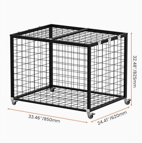 Sports Ball Storage Cart, Lockable Ball Cart with Double Lid,Ball Rack with Wheels,Rolling Sports Ball Storage Cart is Suitable for Gyms, Schools, Clubs, Indoor and Outdoor Basketball Storage - Image 2