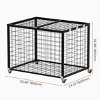 Sports Ball Storage Cart, Lockable Ball Cart with Double Lid,Ball Rack with Wheels,Rolling Sports Ball Storage Cart is Suitable for Gyms, Schools, Clubs, Indoor and Outdoor Basketball Storage - Image 2