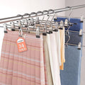 Pants Hangers Space Saving,Stackable Skirt Hangers with Clips, Hanging Closet Organizer and Storage,Clothes Hangers, College Dorm Essentials Apartment Essentials- 24 Pack by Lumigens