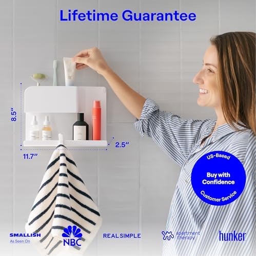 WallShelfie Bedside Wall Organizer & Dorm Decor for Dorm Room - 2.0, White - Image 2