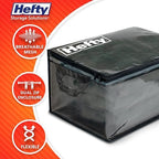 Hefty Large Flexible Tote with Breathable Mesh, Double Zipper, 2 Handles – Ideal for Moving or Clothes & Apparel Storage, Alternative to Plastic Bin, Organizer or Container – 2 Pack - Image 3