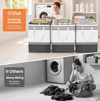 TranquilRelax 3-Pack Laundry Basket, Laundry Hamper, Grey-125L - Image 6