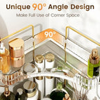 Corner Bathroom Counter Organizer 2 Tier Bathroom Organizers - Image 4