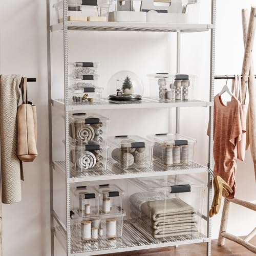Superio Clear Storage Boxes with Lids, 49 Quart Plastic Container Bins for Organizing, Stackable Crates, BPA Free, Non Toxic, Odor Free, Organizers for Home, Office and Dorm, 3 Pack - Image 5