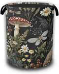 Wild Mushroom Forest Laundry Basket, Laundry Hamper Waterproof Oxford Cloth Tote Collapsible,Clothes Storage Bucket Decorative Toy Organizer For Bathroom Bedroom 16" x 20.8" by Unknown