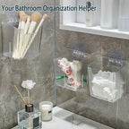 Lae Nuvole Clear Adhesive Wall Organizer Bins, Cabinet Door Storage, 4 Pack - Image 6