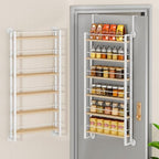 IBUYKE Over the Door Spice Organizer,Door or Wall Mount,Natural TLJ028R by IBUYKE