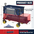 Sekey 400L Double-Decker Wagon, 500 lb Capacity, 50 in Extender - Image 3