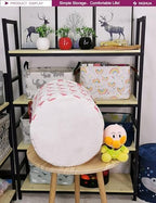 Flamingo Laundry Hamper Large Canvas Fabric Storage Basket - Image 5