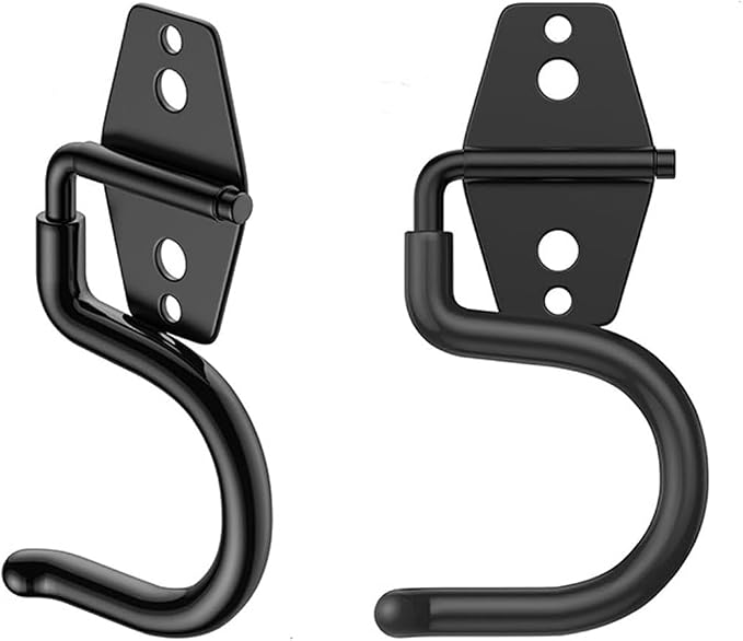 2 Pack Broom Holder Wall Mount Heavy Duty Mop Hanger with Screws Anchors Stand-Alone Hook Handle Grabber Gripper Organizer for Garage Storage Cleaning Tools Mops Garden Hammer Shovel - Image 4