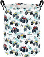Monster Truck Fabric Storage Bin Nursery Organizer Basket by INGHUA