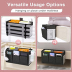 Bedside Caddy Storage Organizer for Bed Rails, Bed Caddy with 6 Pockets - Image 2