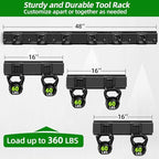 PIYILO Garage Wall Organizer, 48 inches Adjustable Garden Tool Organizer - Image 2