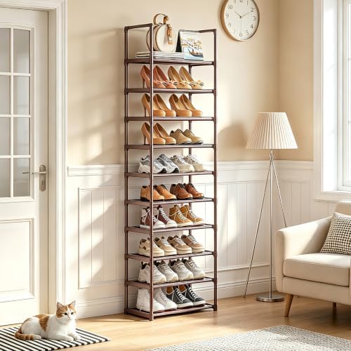 OYREL Metal Shoe Rack,Sturdy Stackable Shoes Organizer - Image 2