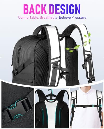 LOINTET Basketball Bag Backpack with Ball Holder Shoes Compartment, Large Basketball Accessories Sports Bag - Image 5