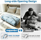 Mapambo Travel Vacuum Bags with -60000Pa LED Pump, 9 Pack Vacuum Seal Bags for Clothing Travel in 3 Combo Sizes, Vacuums Storage Bags for Clothes, Save 80% of Space (9 Combo) - Image 6