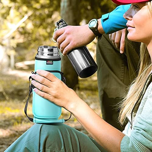 Nuovoware Water Bottle Carrier Bag, 25oz/32oz, Blue-green - Image 6