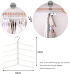 Blouse Tree Hangers Multi-Layer Clothes Hangers 3 Pack 5 in 1 Non Slip Space Saving Closet Organizer Stainless Steel Shirt Hanger Coats Hangers(3 Pack) - Image 5